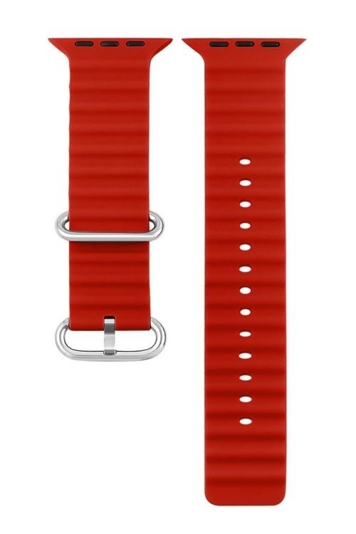 Kırmızı Silikon 44 mm Saat Kordonu FSWSK244-K