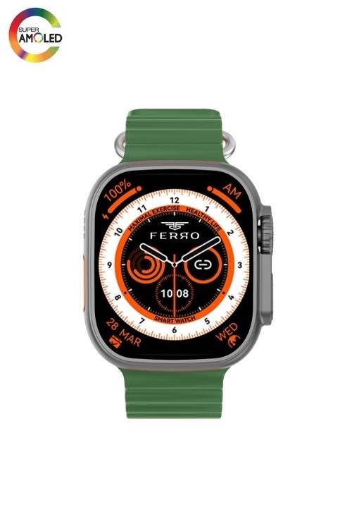 Yesil Silikon Kordon Akıllı Kol Saati FSW1116-GY