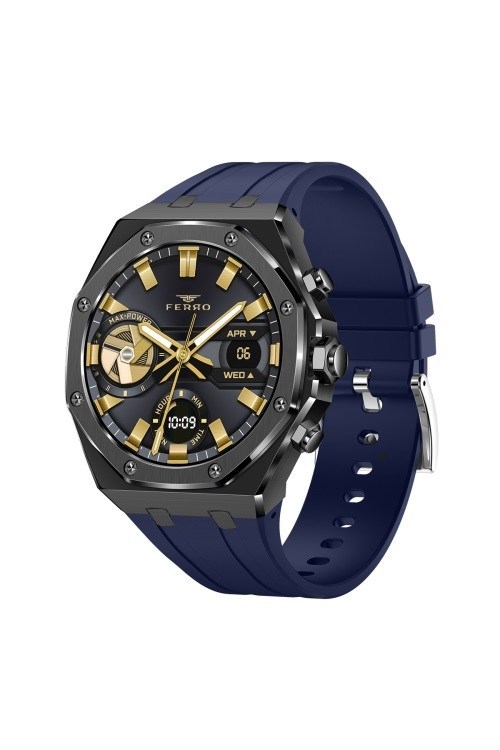 Lacivert Silikon Kordon Erkek Akıllı Saat FSW1121D-ZD